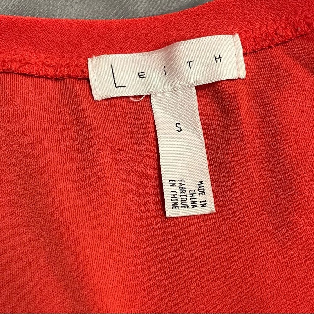 Leith Red Cayenne Racerback Curved Hem Tank Dress Size Small - Picture 6 of 7